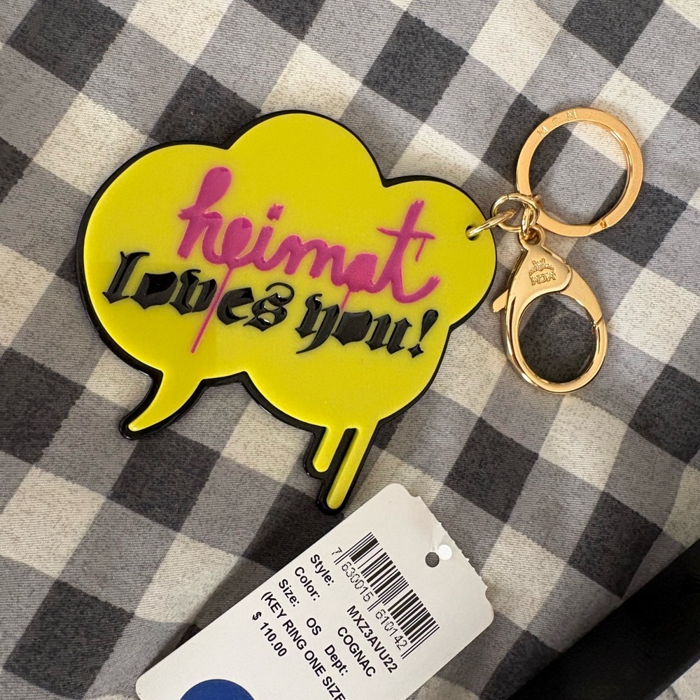 MCM Speech Bubble Keychain bag charm